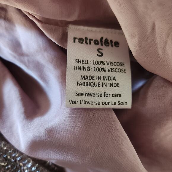 Retrofete Gabrielle Robe Dress in Dusty Lilac Size Small Sequins NWT - Picture 11 of 12